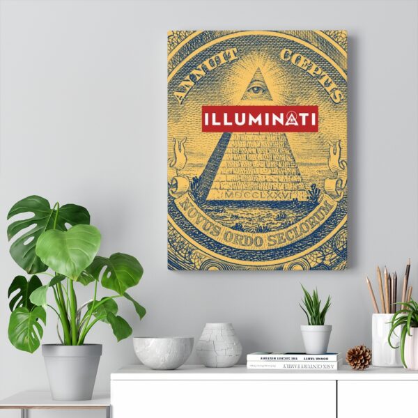 Buy Illuminati Canvas [Blue and Gold]