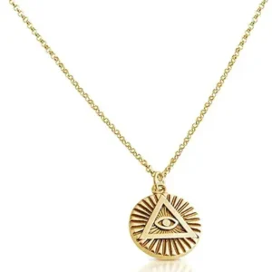 Buy gold-plated Illuminati necklace online