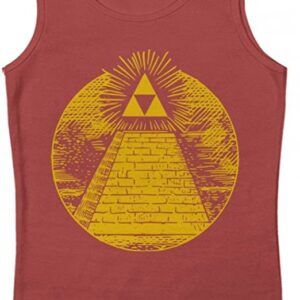GEEK TEEZ Triforce Illuminati Pyramid Men’s Tank Top100% Cotton