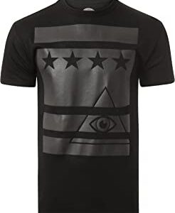 Mens Hipster Hustle Locked&Loaded Dollar Benjamin Franklin Print Crewneck T-Shirt