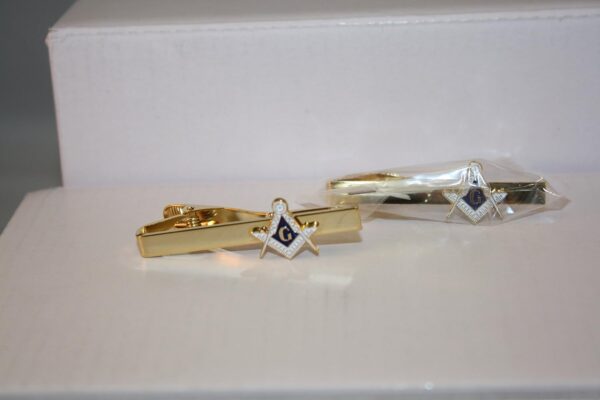 Buy Masonic Gold Tone Tie Bar Clip Online - Image 2