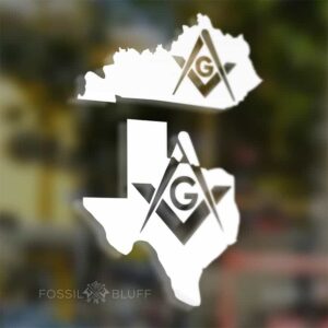 Masonic State Vinyl Decal