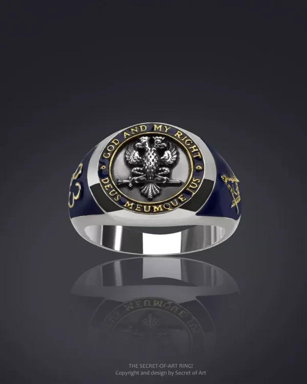 Masonic Ring Silver 925 Scottish Rite Deus - Image 6