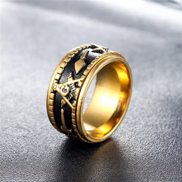 10mm Stainless Steel Retro Spinner for Men