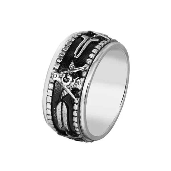 10mm Stainless Steel Retro Spinner for Men - Image 7